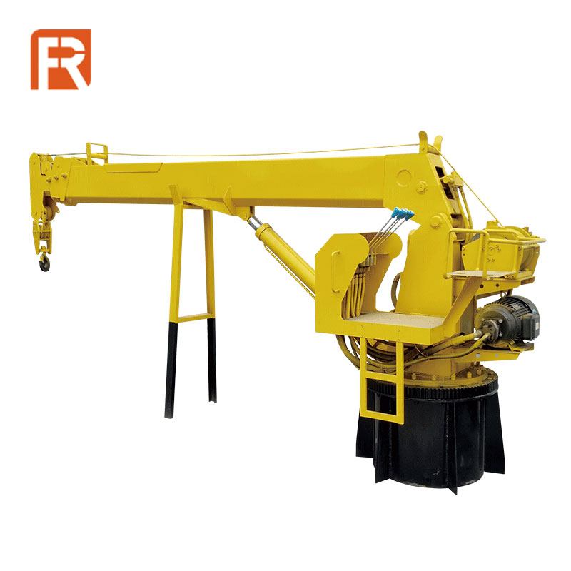 8 ton teleskopik boom marine crane