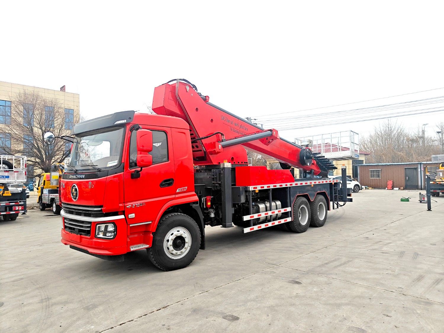 Camion de travail aérien de 60 mètres avec châssis Shacman