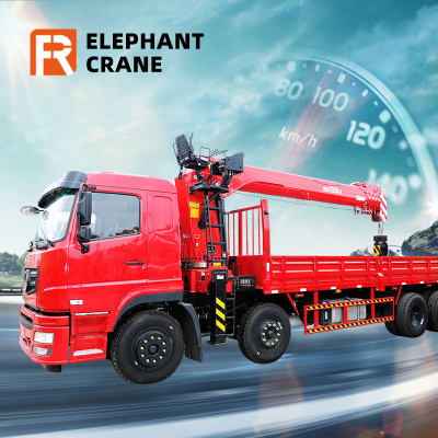 14 ton truk yang dipasang crane