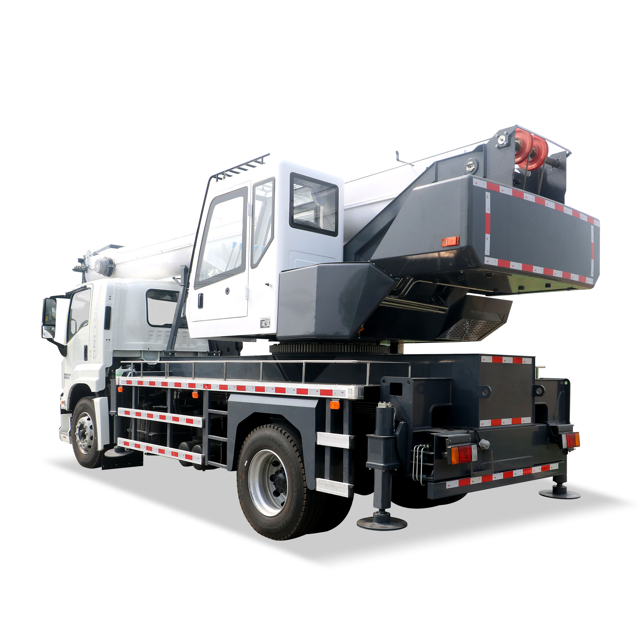 Xe cẩu cần trục dạng ống lồng 10 tấn